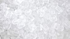 Close up of ice cubes