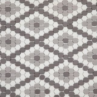 gray and white mosaic tiles 