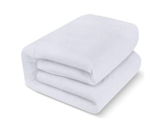 White mattress protector folded