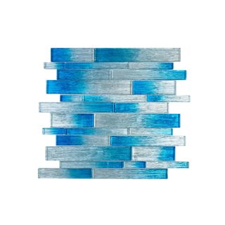 blue mosaic glass tiles 